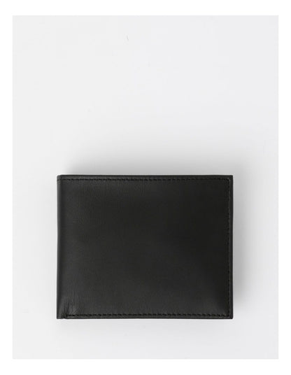 L Fold With Removable Pass Case Wallet in Black