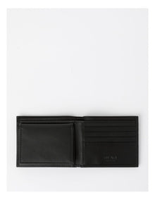 L Fold With Removable Pass Case Wallet in Black
