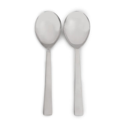 2 Pack Silver Hawthorne Serving Spoons
