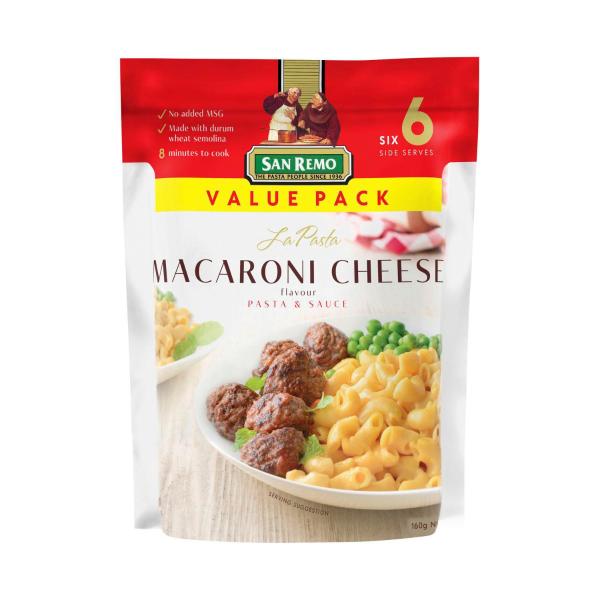 SAN REMO LA PASTA FAMILY:MACARONI CHEESE:.:160 GRAM