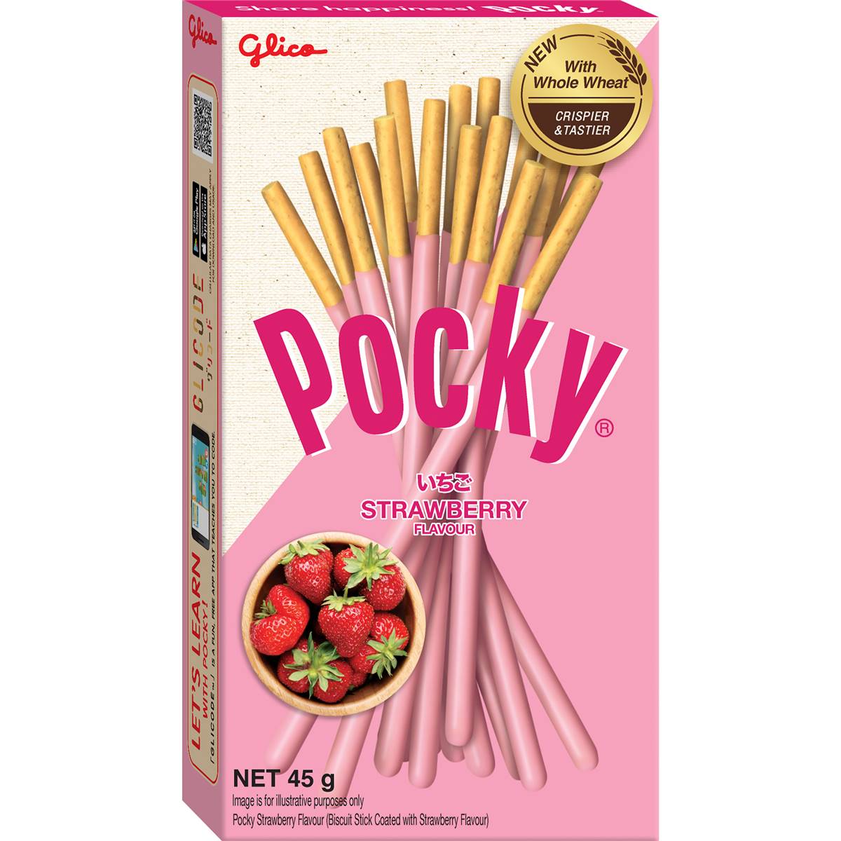 Glico Pocky Biscuits Strawberry 45g