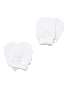 Mittens Gloves 2 Pack in White