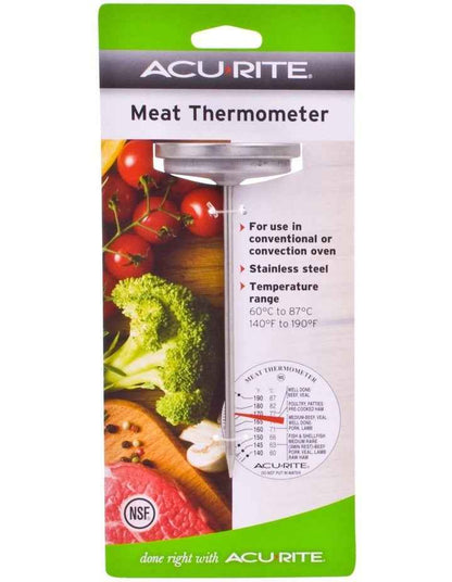 Dial Style Meat Thermometer in Silver