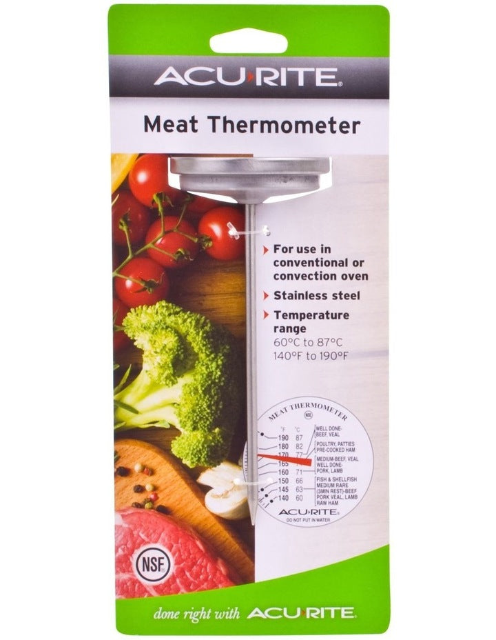 Dial Style Meat Thermometer in Silver