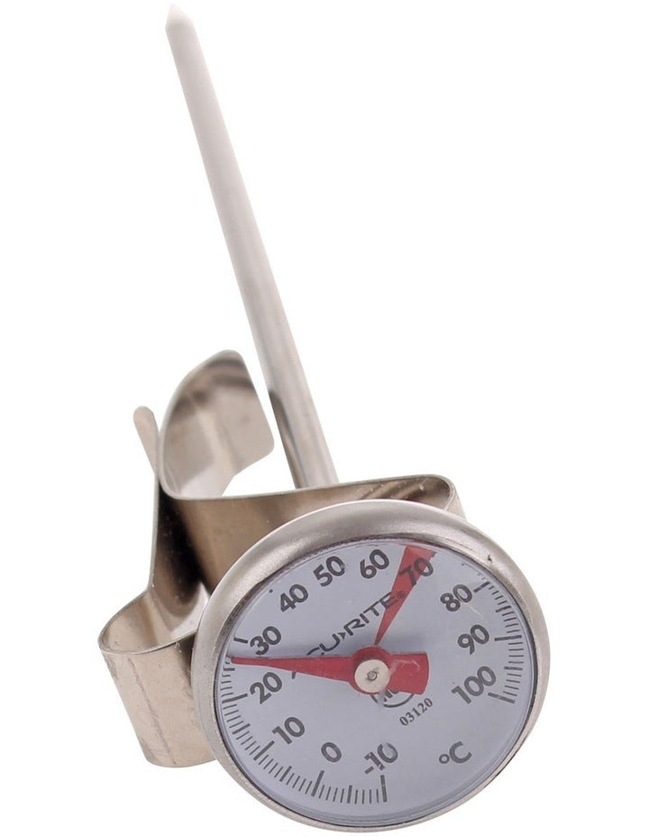 Milk Frothing Thermometer in Silver