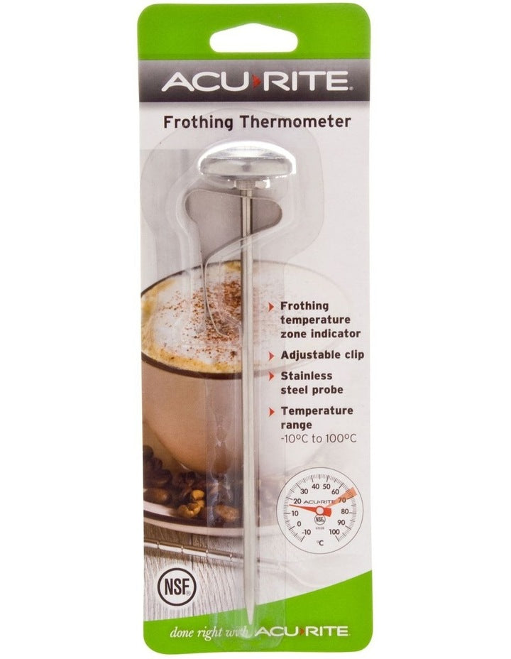 Milk Frothing Thermometer in Silver