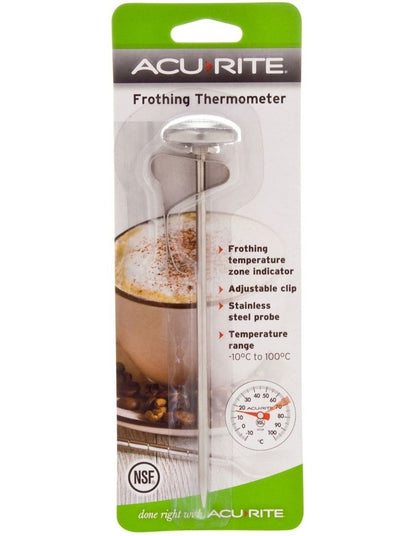 Milk Frothing Thermometer in Silver