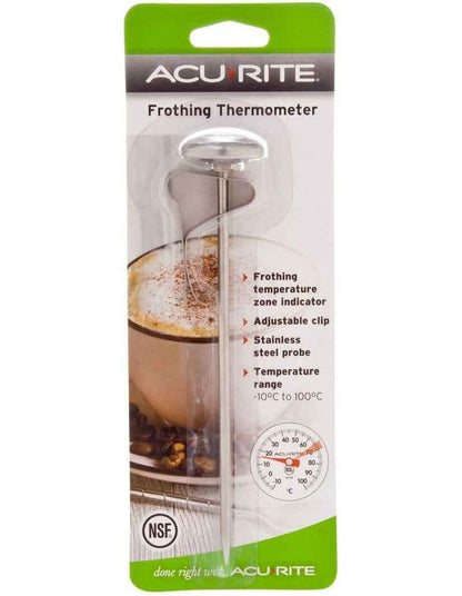 Milk Frothing Thermometer in Silver