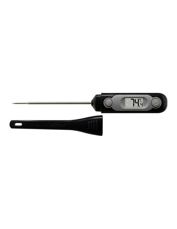 Digital Waterproof Thermometer in Black