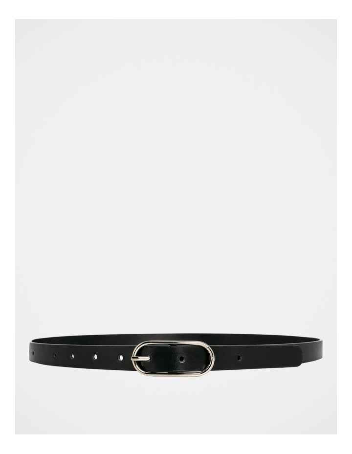 Willow Leather Belt in Black