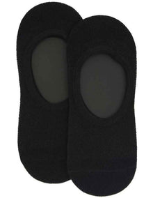 Cotton Mesh Footlet Sock 2 Pack in Black