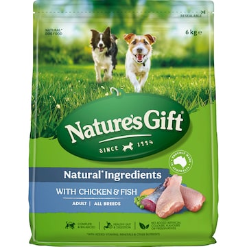 Nature's Gift Adult Dry Dog Food With Chicken & Fish 6kg
