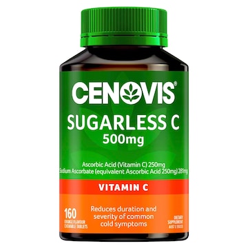 Cenovis Sugarless Vitamin C Chewable 500mg Tablets Immune Support 160 pack