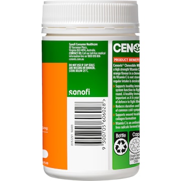 Cenovis Mega Vitamin C 1000mg Chewable Tablets For Immune Support 100 pack