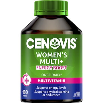 Cenovis Once Daily Women's Multi + Energy Boost Capsules 100 pack