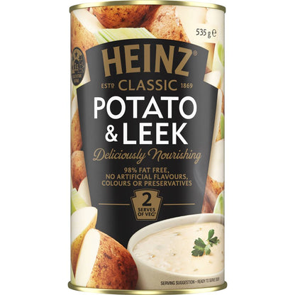 Heinz Classic Potato & Leek Soup Canned Vegetable Soup 535g