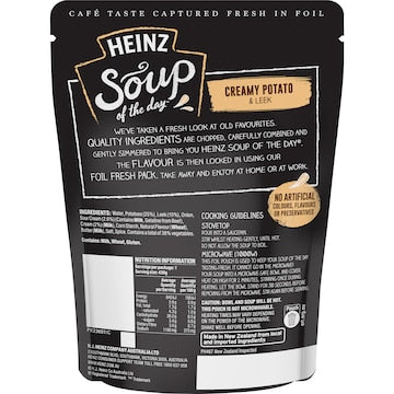 Heinz Soup Of The Day Potato & Leek Pouch 430g