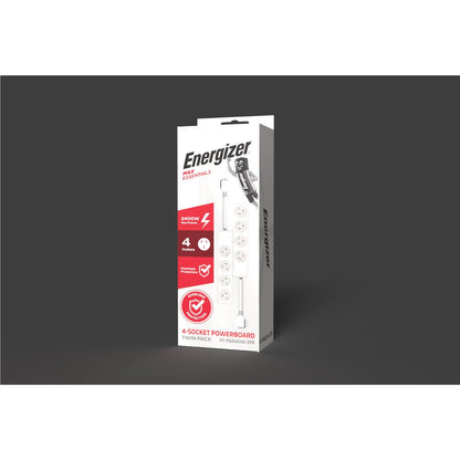 Energizer 4 Outlet Power Board (2 Pack)