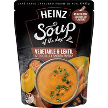 Heinz Soup Of The Day Veg & Lentil Chilli Paprika Soup Pouch 430g