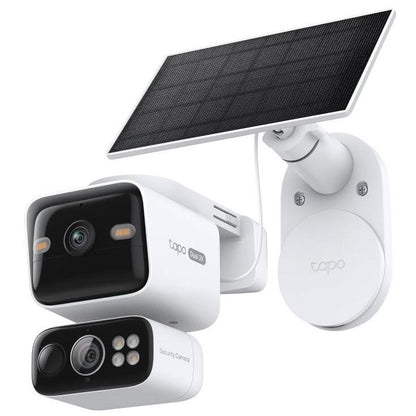Tapo 2K Solar-Powered Dual-Lens Pan/Tilt Security Camera Kit