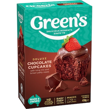 Green's Deluxe Chocolate Cupcake Mix 450g