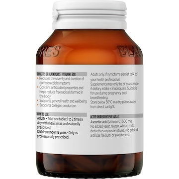 Blackmores Vitamin C 500mg Immune Support Tablets 120 pack