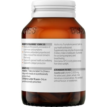 Blackmores Vitamin C 500mg Immune Support Tablets 120 pack