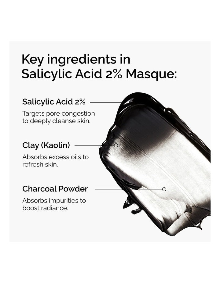 Salicylic Acid 2% Masque Clarifying Clay Mask for Oily or Blemish-Prone Skin 100ml