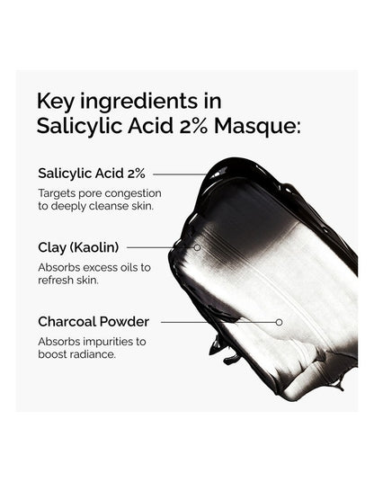Salicylic Acid 2% Masque Clarifying Clay Mask for Oily or Blemish-Prone Skin 100ml
