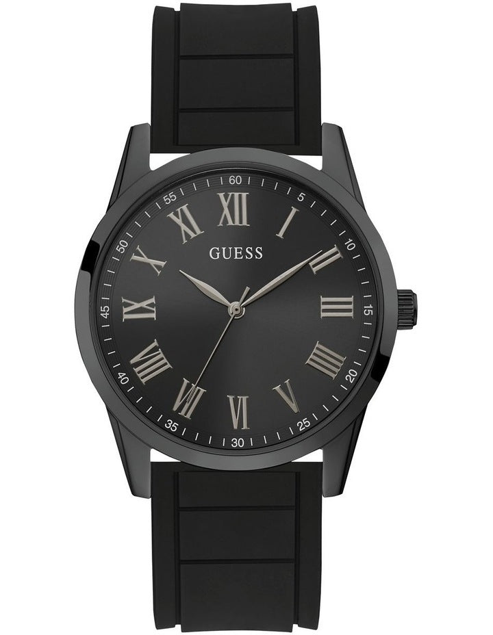 Charter Black Silicone Watch