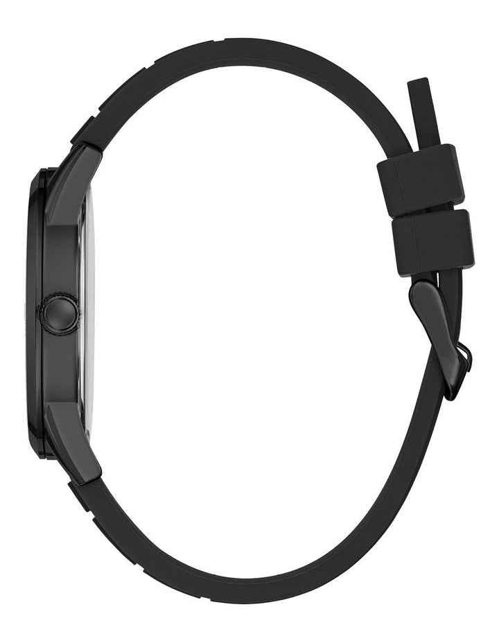 Charter Black Silicone Watch