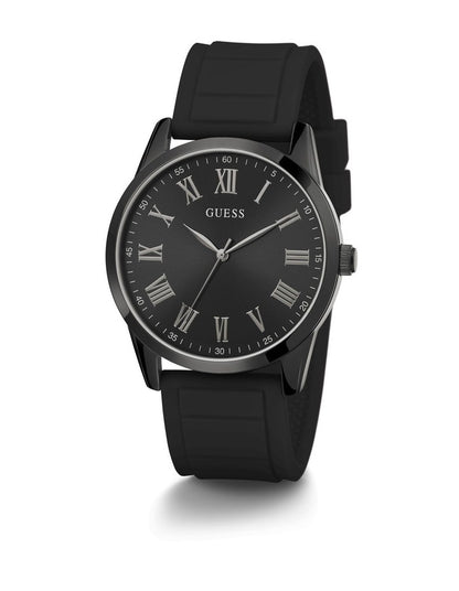 Charter Black Silicone Watch