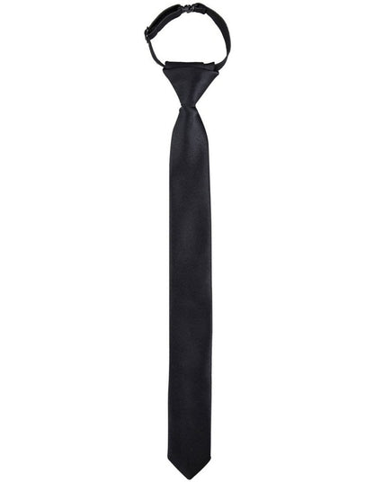 Kids Elastic Tie Black