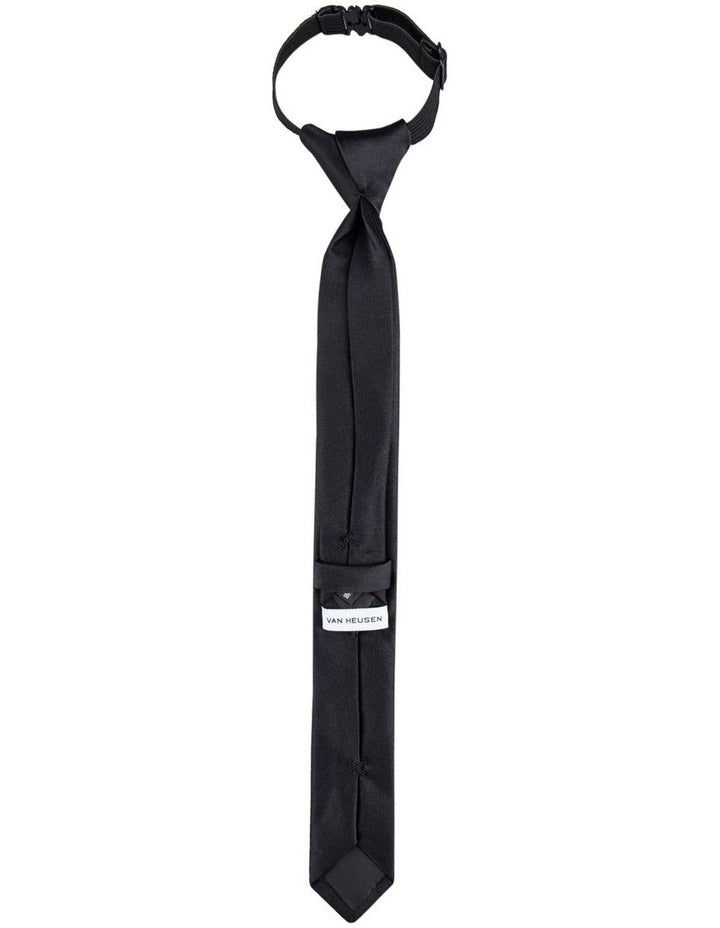 Kids Elastic Tie Black