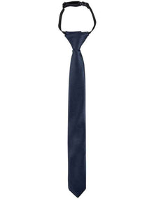 Kids Elastic Tie in Navy
