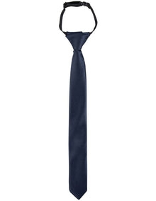 Kids Elastic Tie in Navy