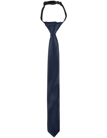 Kids Elastic Tie in Navy