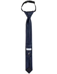 Kids Elastic Tie in Navy
