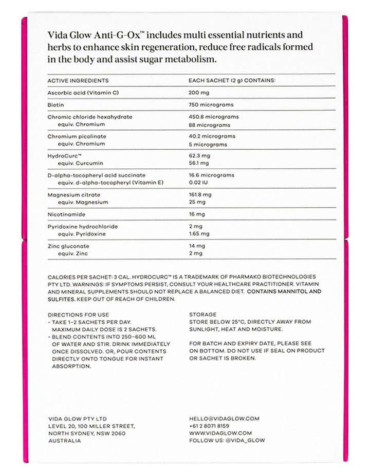 Anti G OX Berry Supplement