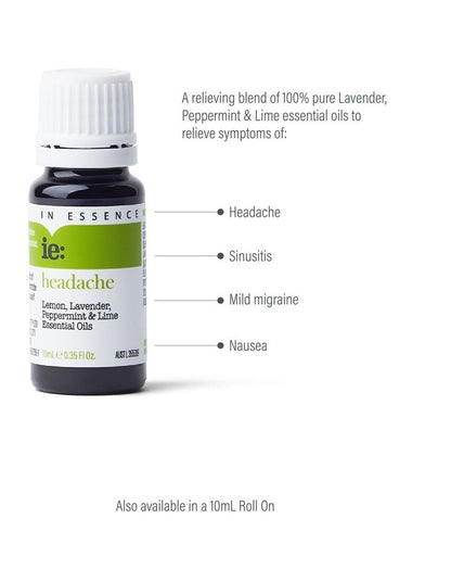 Headache Pure Essential Oil Blend 10ml