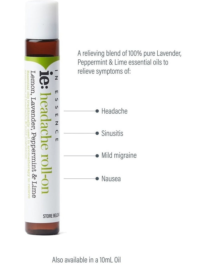 Roll On Headache Pure Essential Oil Blend