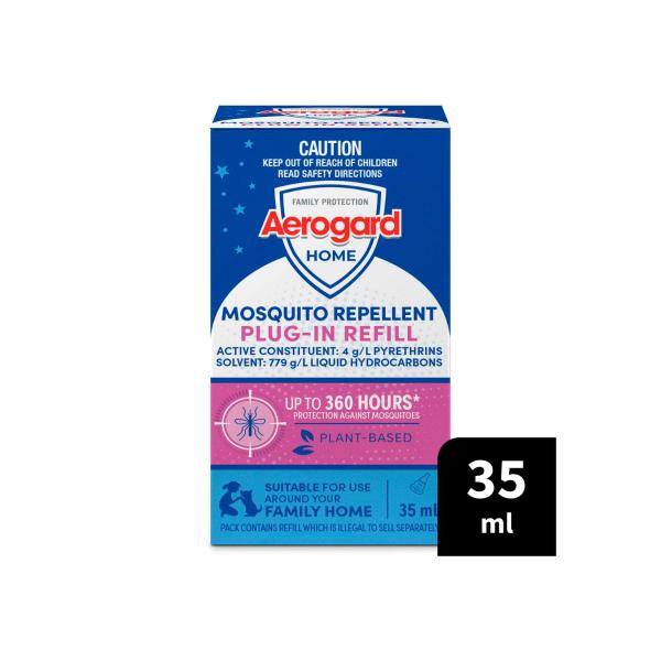 AEROGARD HOME MOSQUITO REPELLENT ELECTRIC PLUG-IN REFILL 35ML