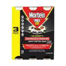 MORTEIN POWERGARD CRAWLING INSECT CONTROL BOMB 3 PACK