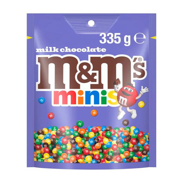 M&M'S MINIS MILK CHOCOLATE SNACK & SHARE BAG 335G