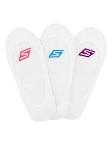 Mesh Superlow Cushioned Socks 3 Pack in White