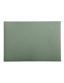Table Accents Leather Look Cowhide Placemat 43x30cm in Sage