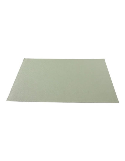 Table Accents Leather Look Cowhide Placemat 43x30cm in Sage