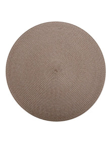 Table Accents Round Placemat in Taupe