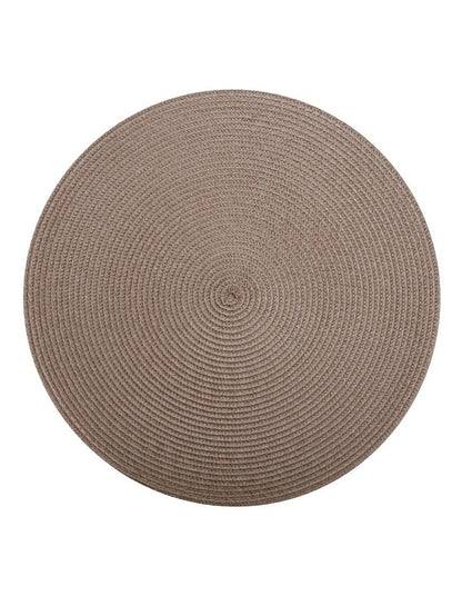 Table Accents Round Placemat in Taupe