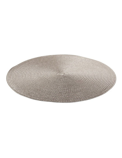 Table Accents Round Placemat in Taupe